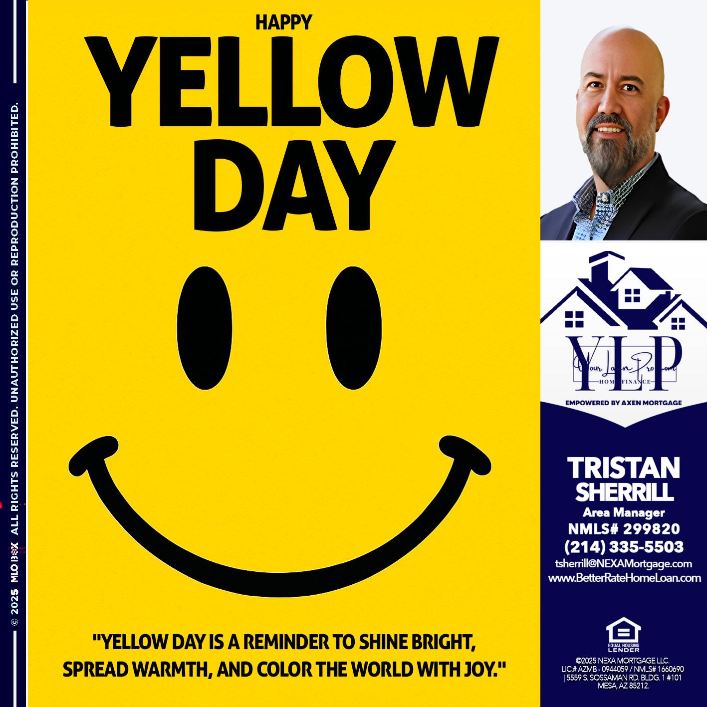 YELLOW DAY - Tristan Sherrill -Branch Manager