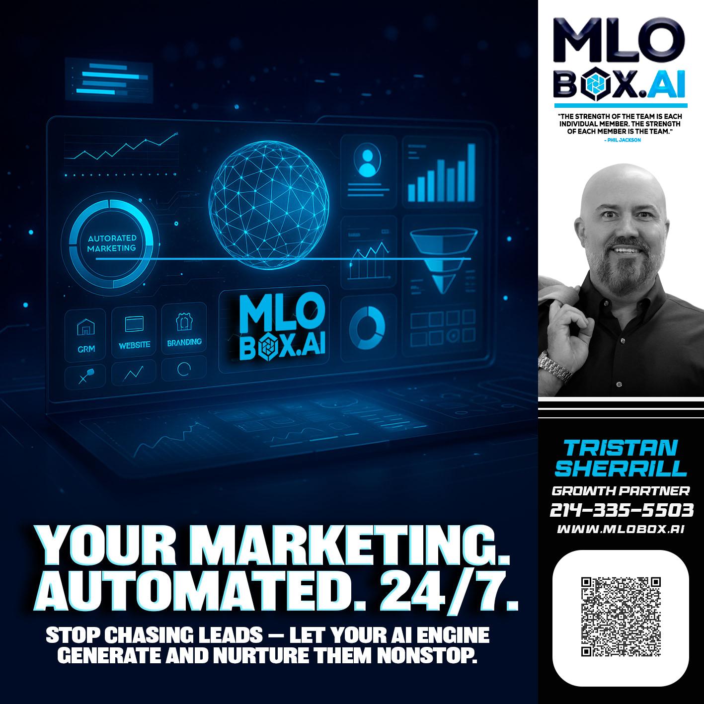 your marketing team - Tristan Sherrill -Branch Manager