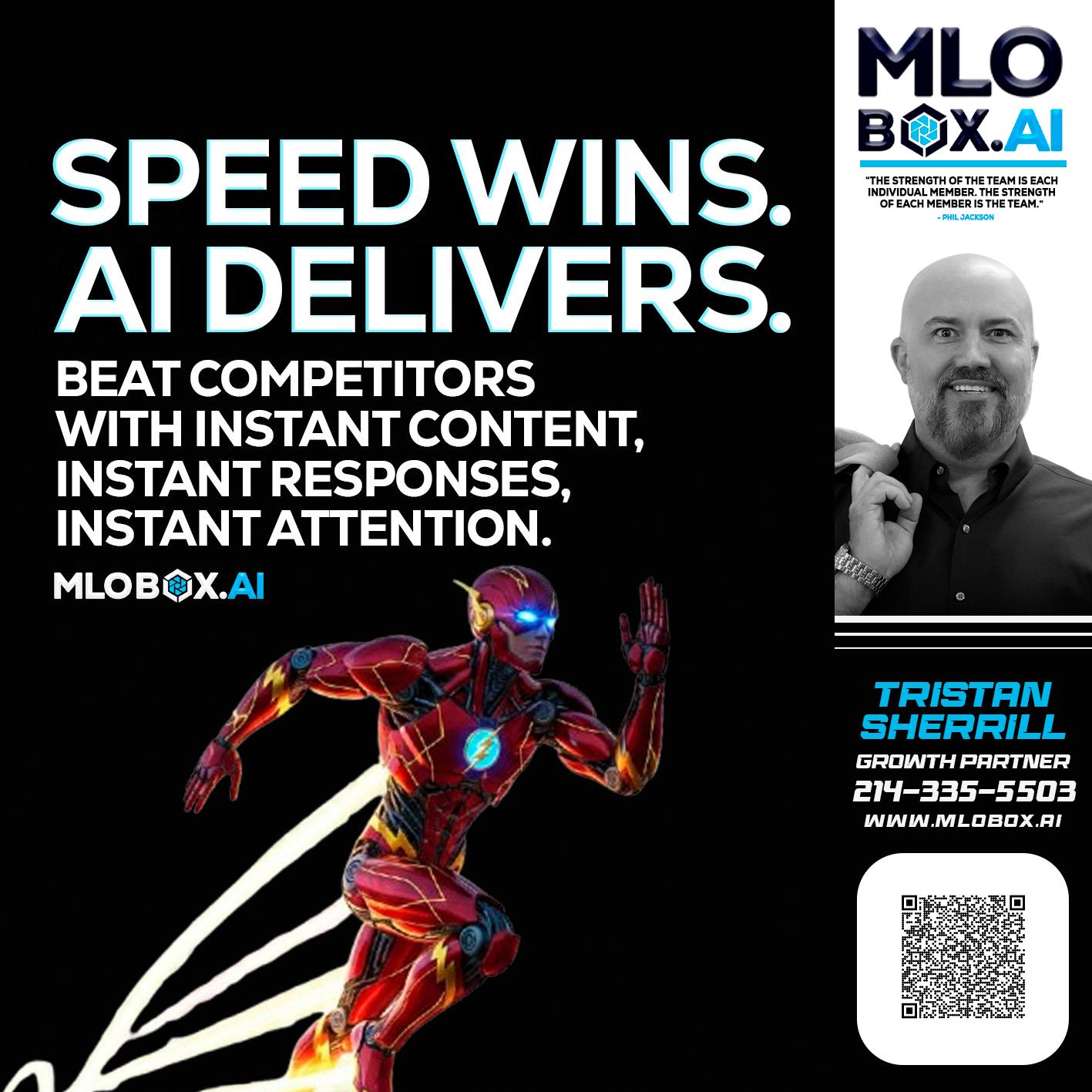 SPEED WINS - Tristan Sherrill -Branch Manager