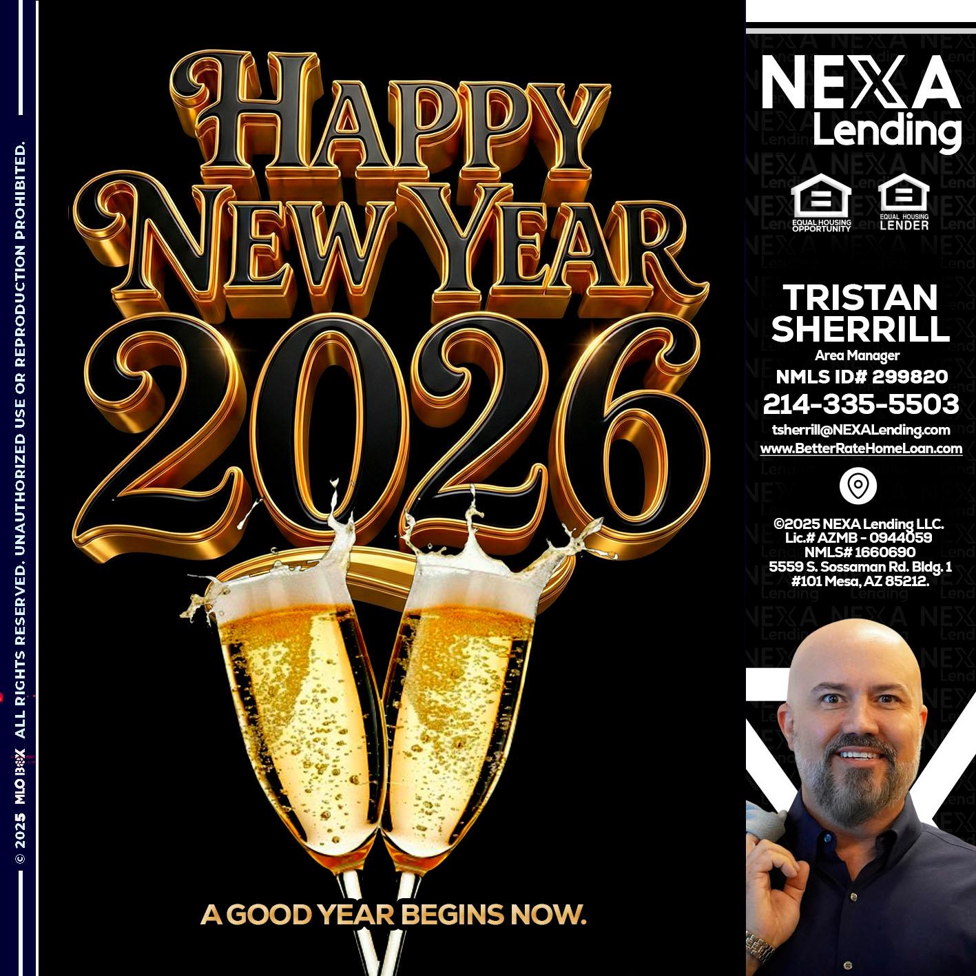 happy new year 2026 - Tristan Sherrill -Branch Manager