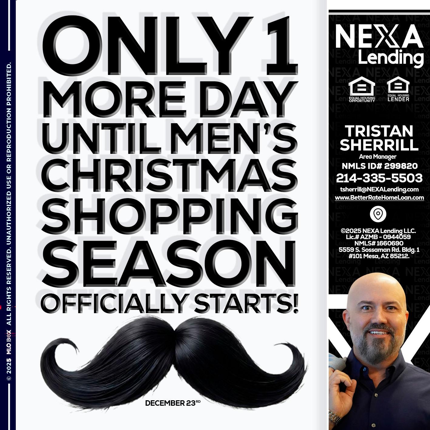 ONLY 1 DAY - Tristan Sherrill -Branch Manager