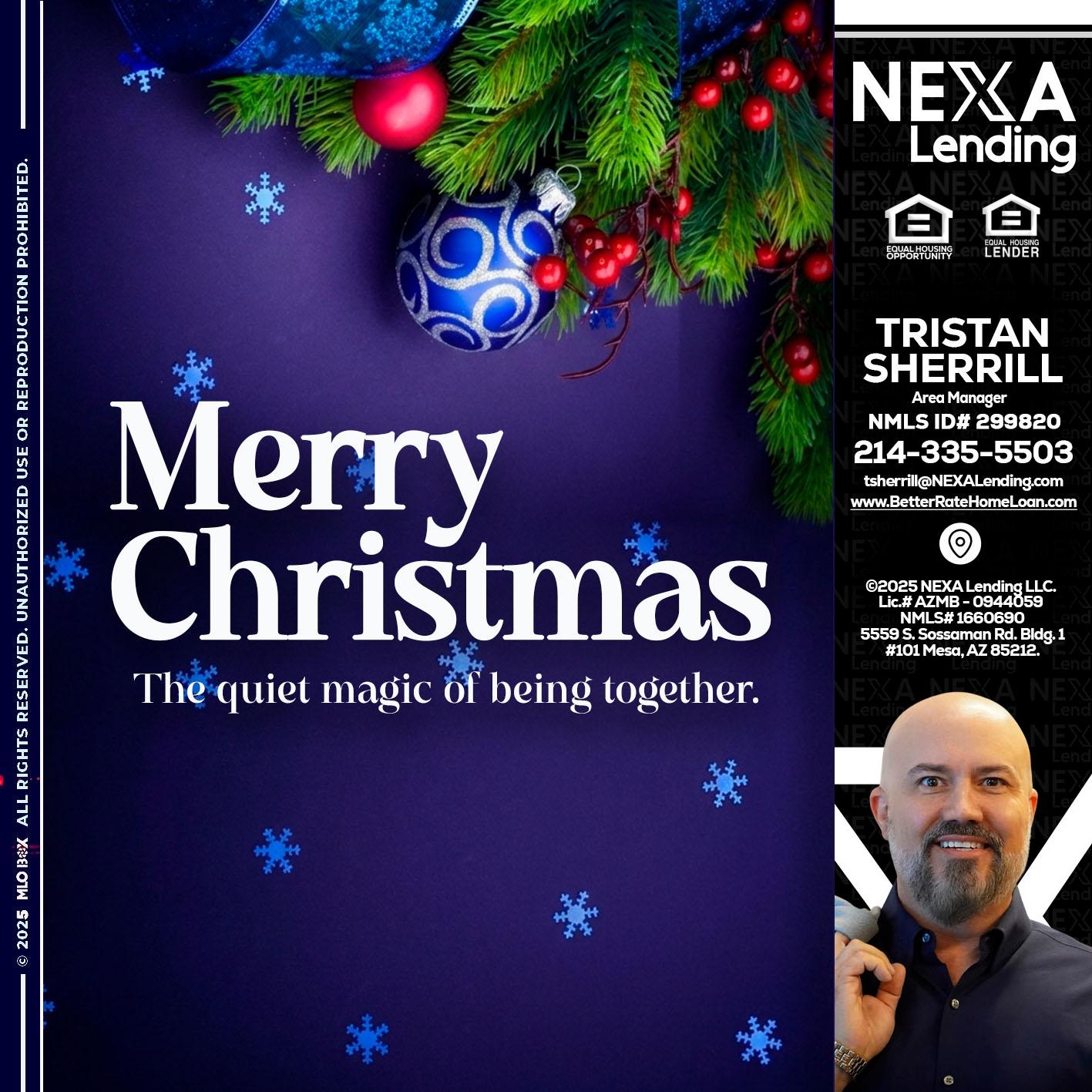 merry christmas - Tristan Sherrill -Branch Manager