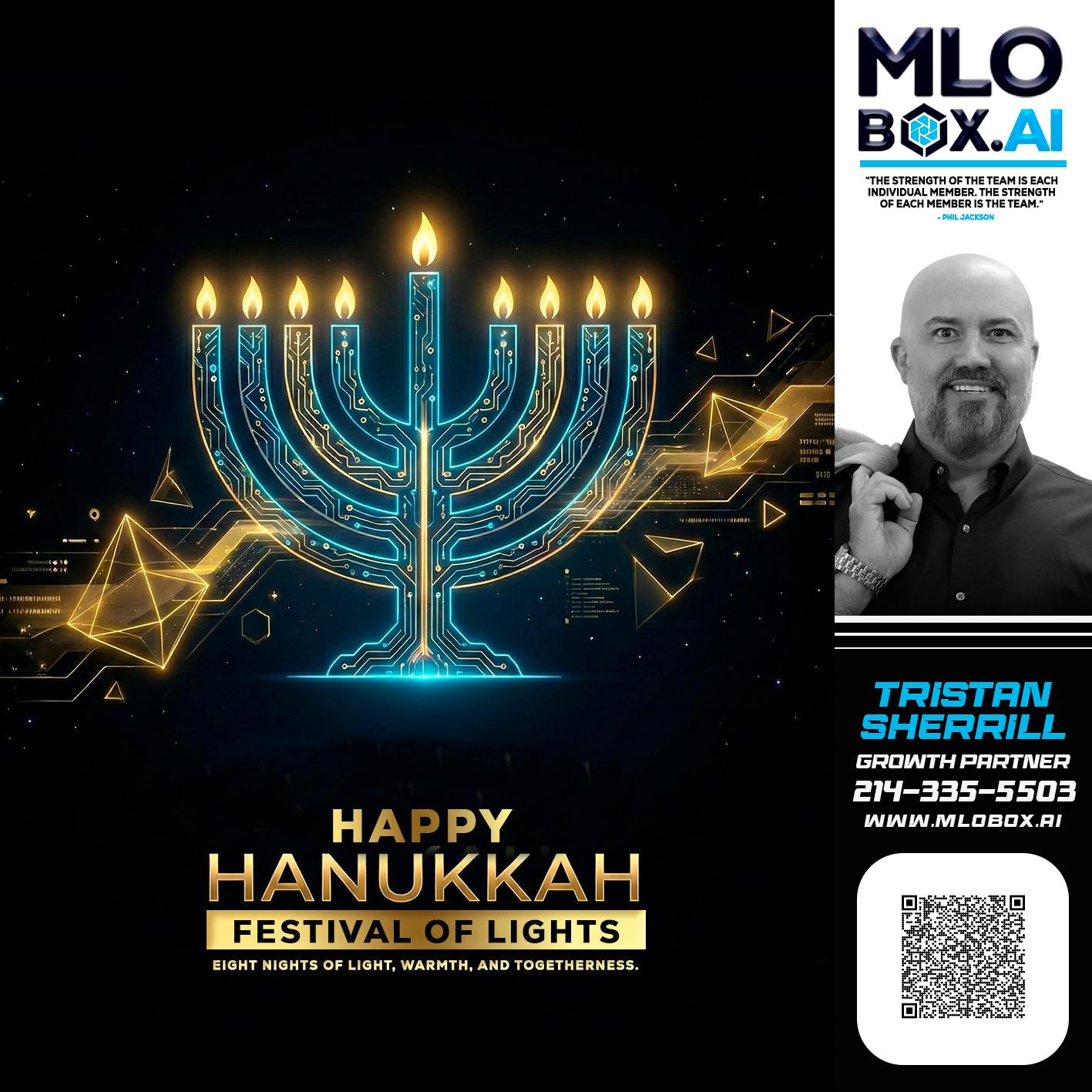 happy Hanukkah - Tristan Sherrill -Branch Manager