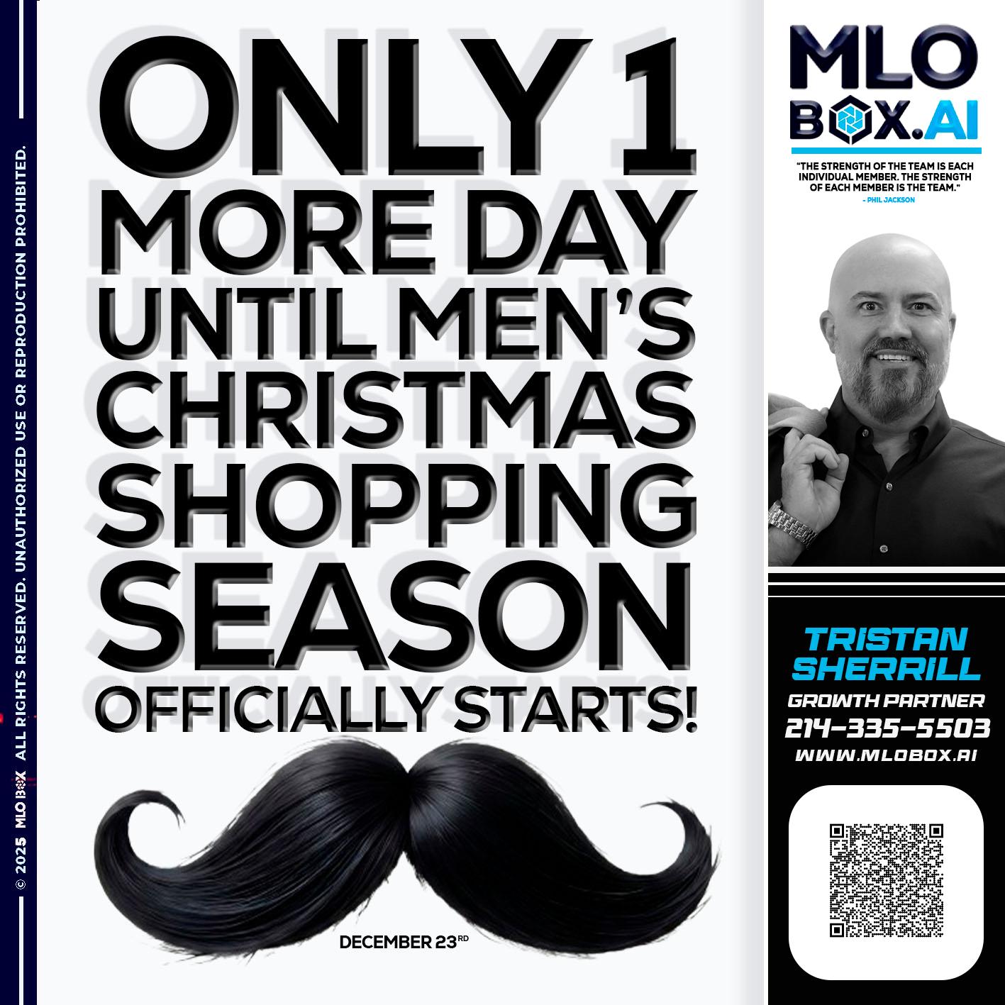 only one more day - Tristan Sherrill -Branch Manager