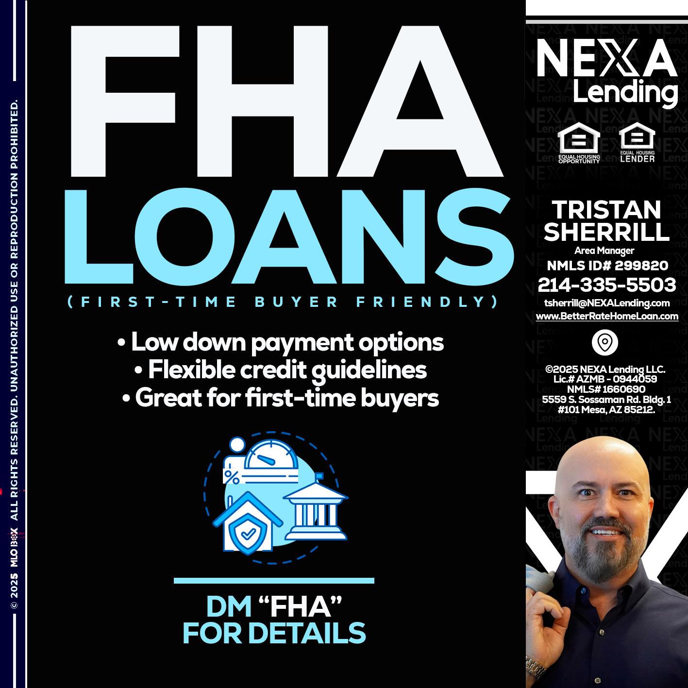 FHA LOANS - Tristan Sherrill -Branch Manager