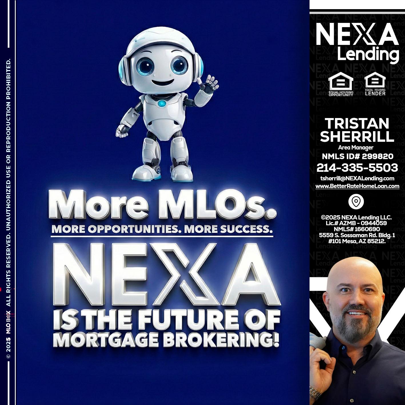 MORE MLOs - Tristan Sherrill -Branch Manager