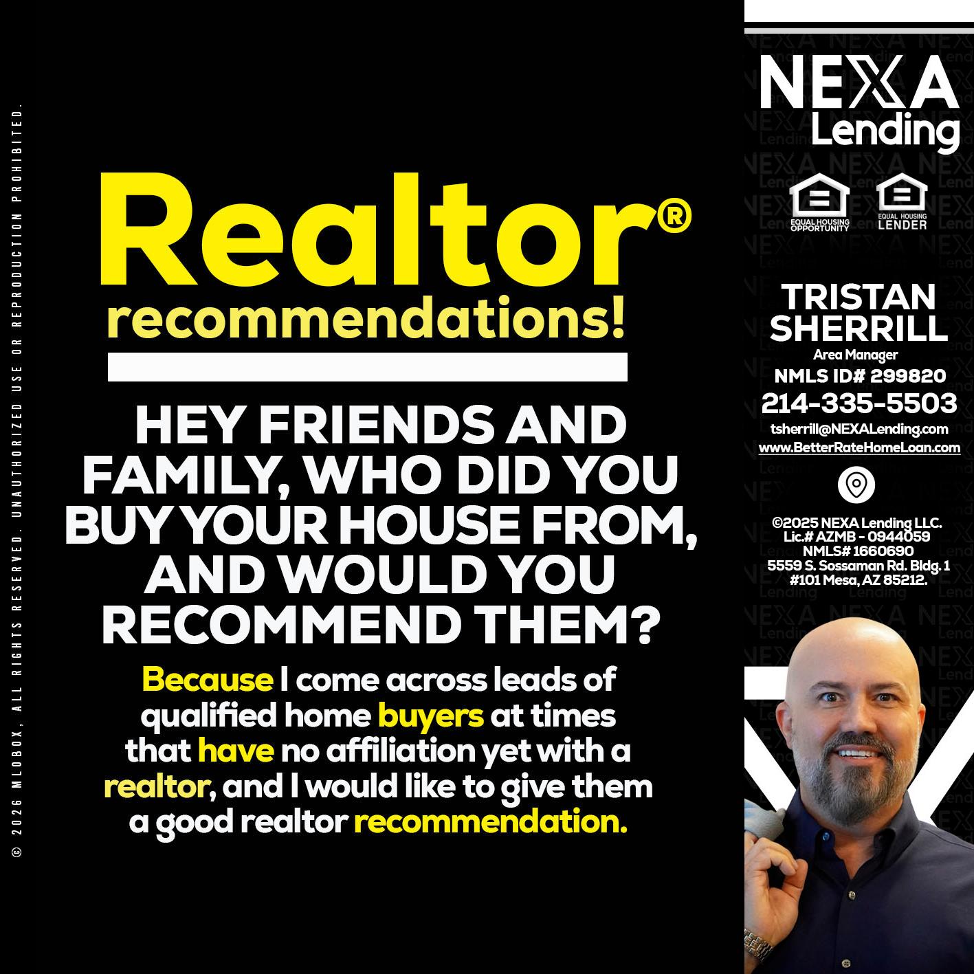 REALTOR - Tristan Sherrill -Branch Manager