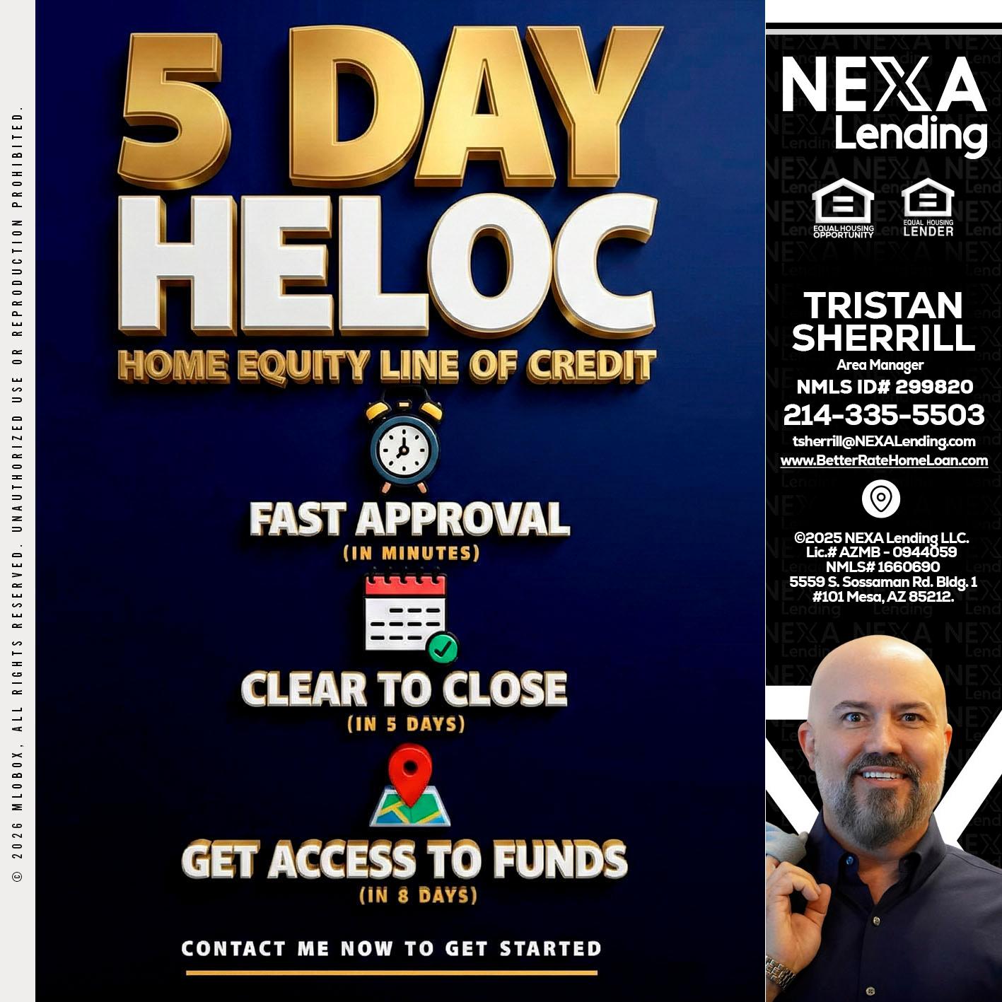 5 day hello - Tristan Sherrill -Branch Manager