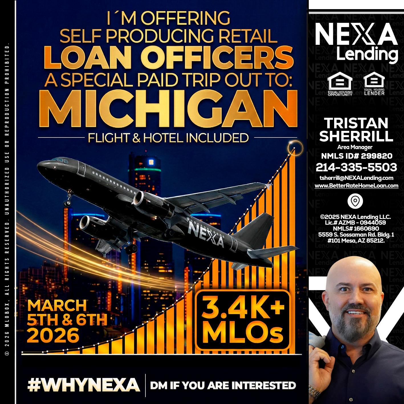 MICHIGAN - Tristan Sherrill -Branch Manager