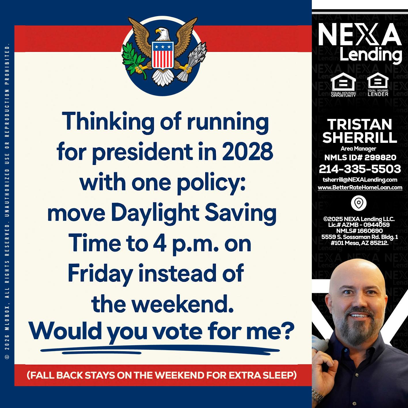 THINKING OF RUNING - Tristan Sherrill -Branch Manager