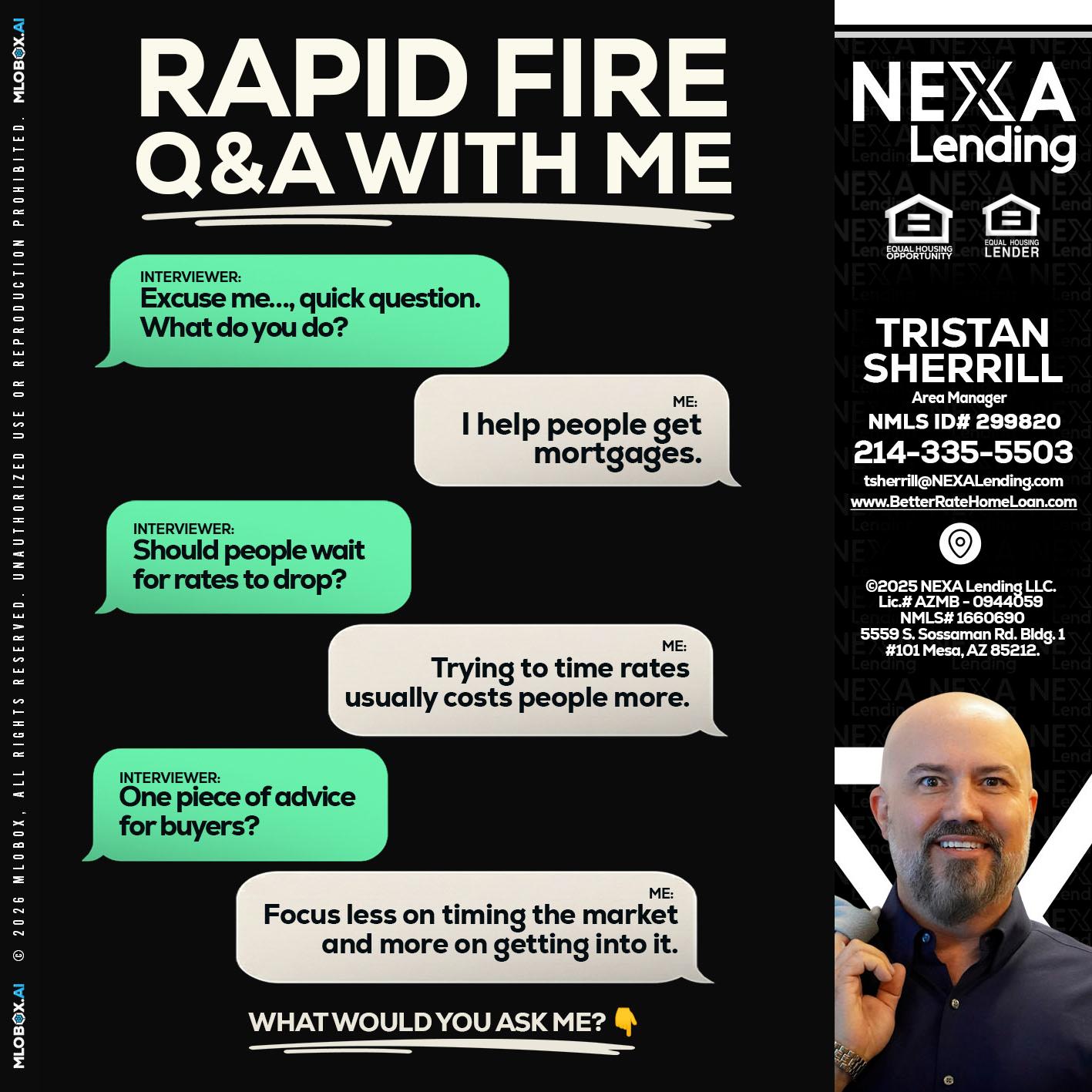 RAPID FIRE Q&A - Tristan Sherrill -Branch Manager