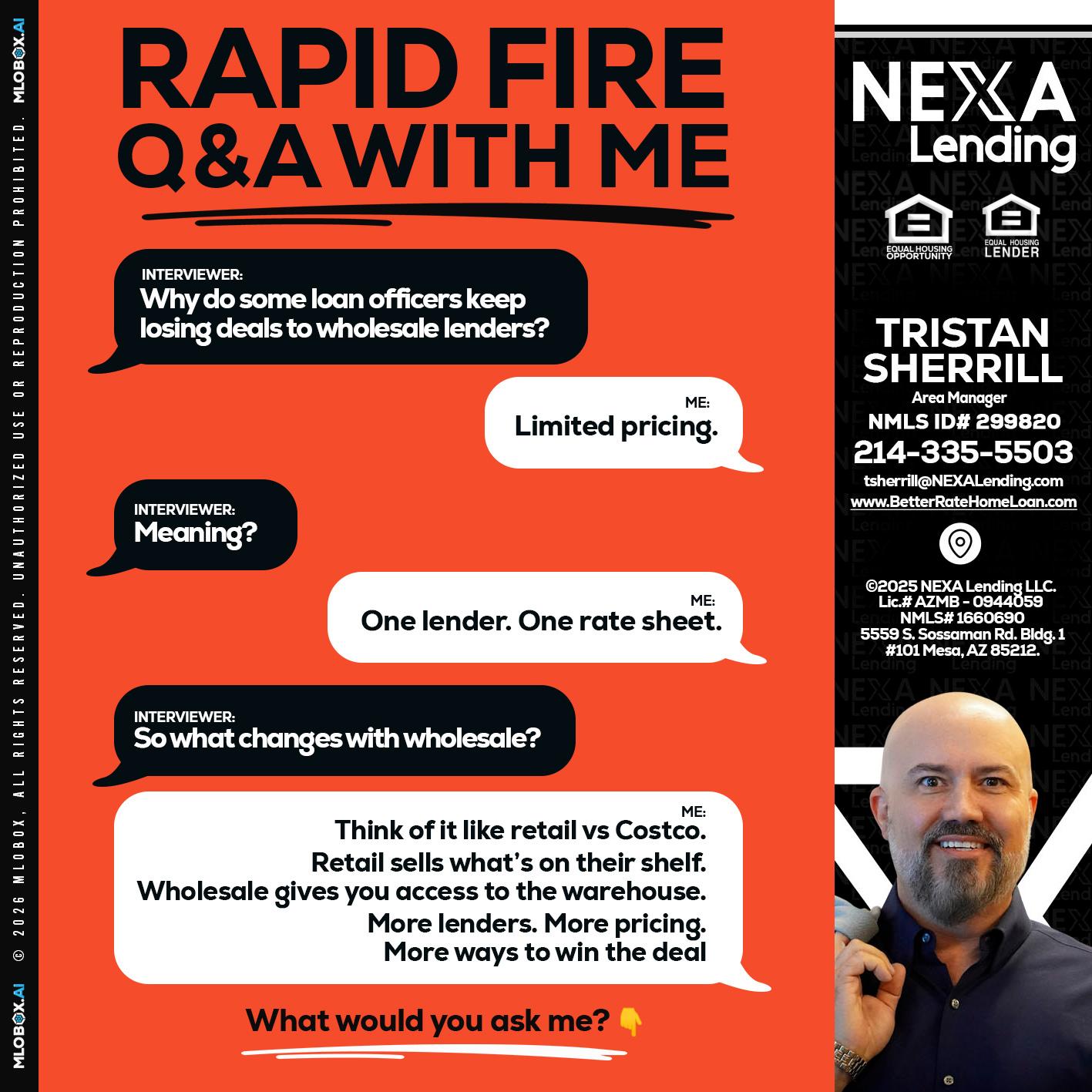 Q&A - Tristan Sherrill -Branch Manager