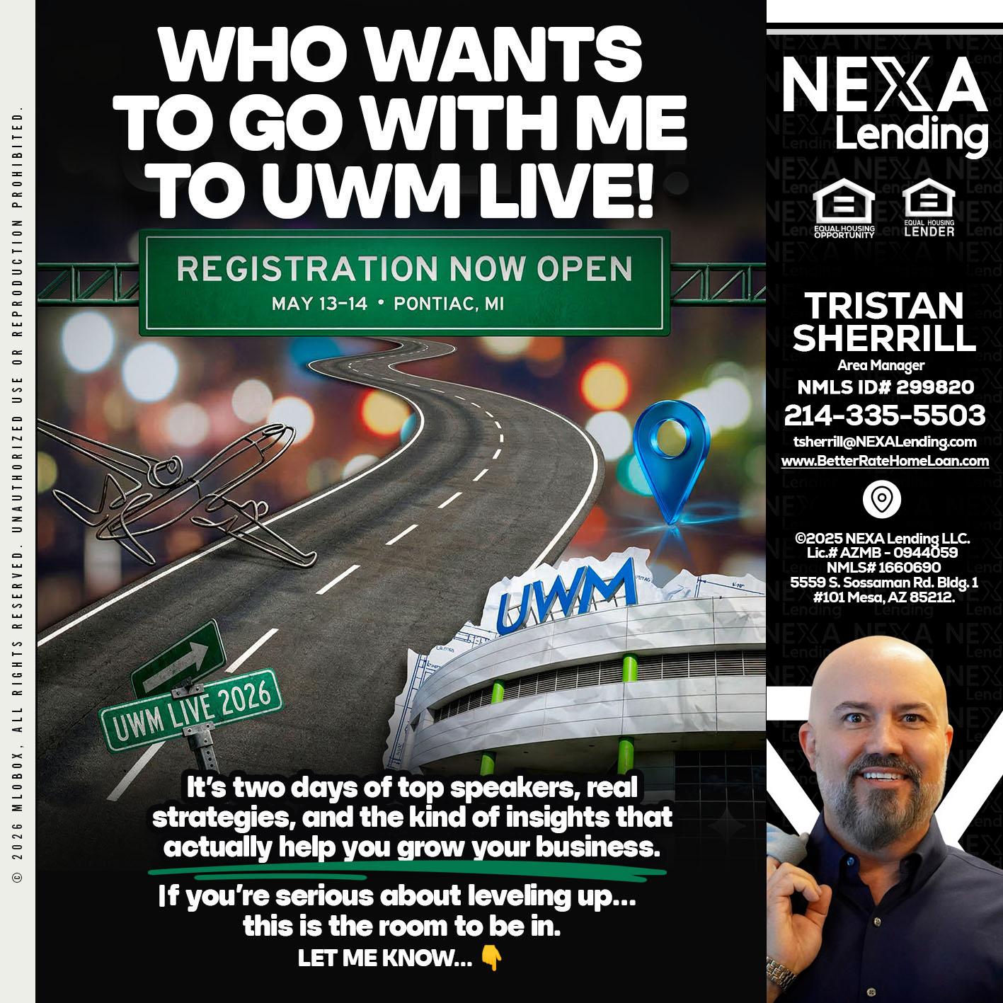 WHO WANTS - Tristan Sherrill -Branch Manager