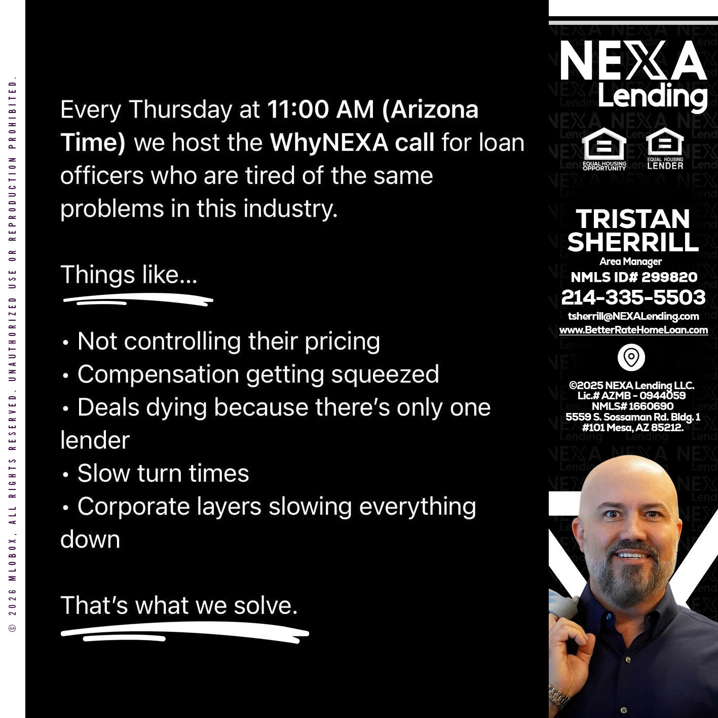WHY NEXA - Tristan Sherrill -Branch Manager