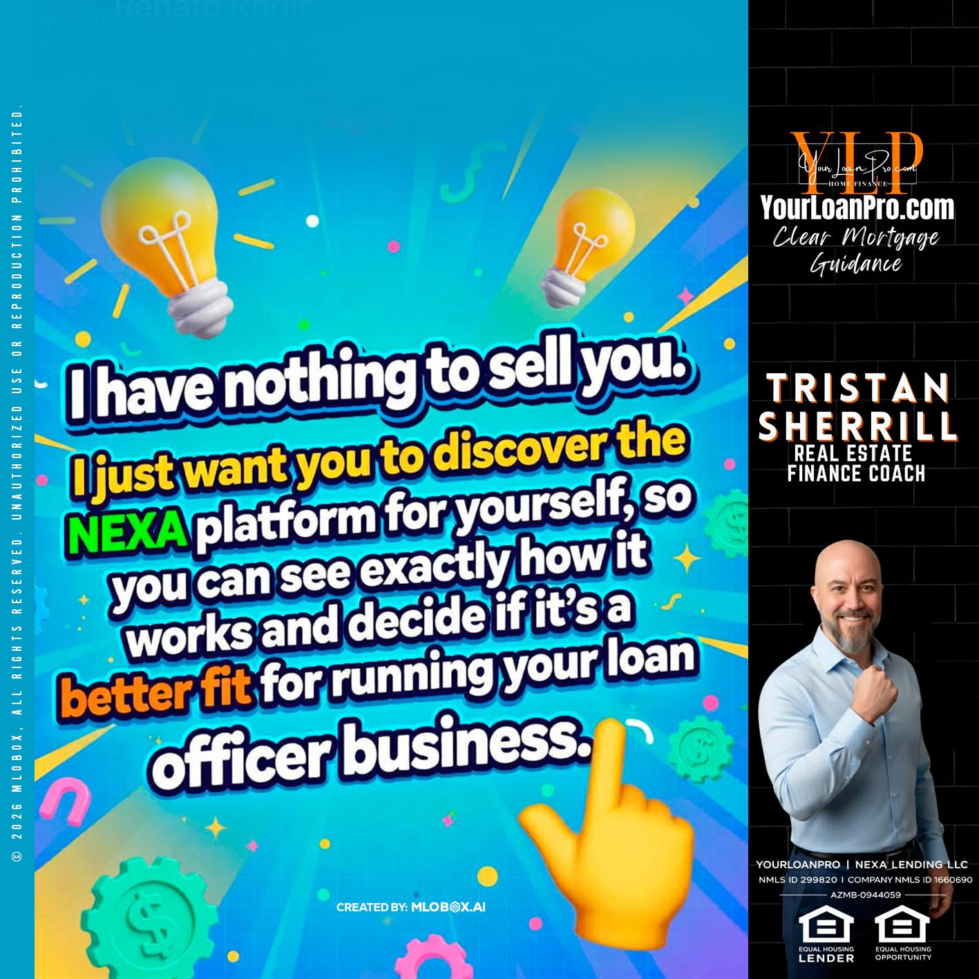 I HAVE NOTHING - Tristan Sherrill -Branch Manager