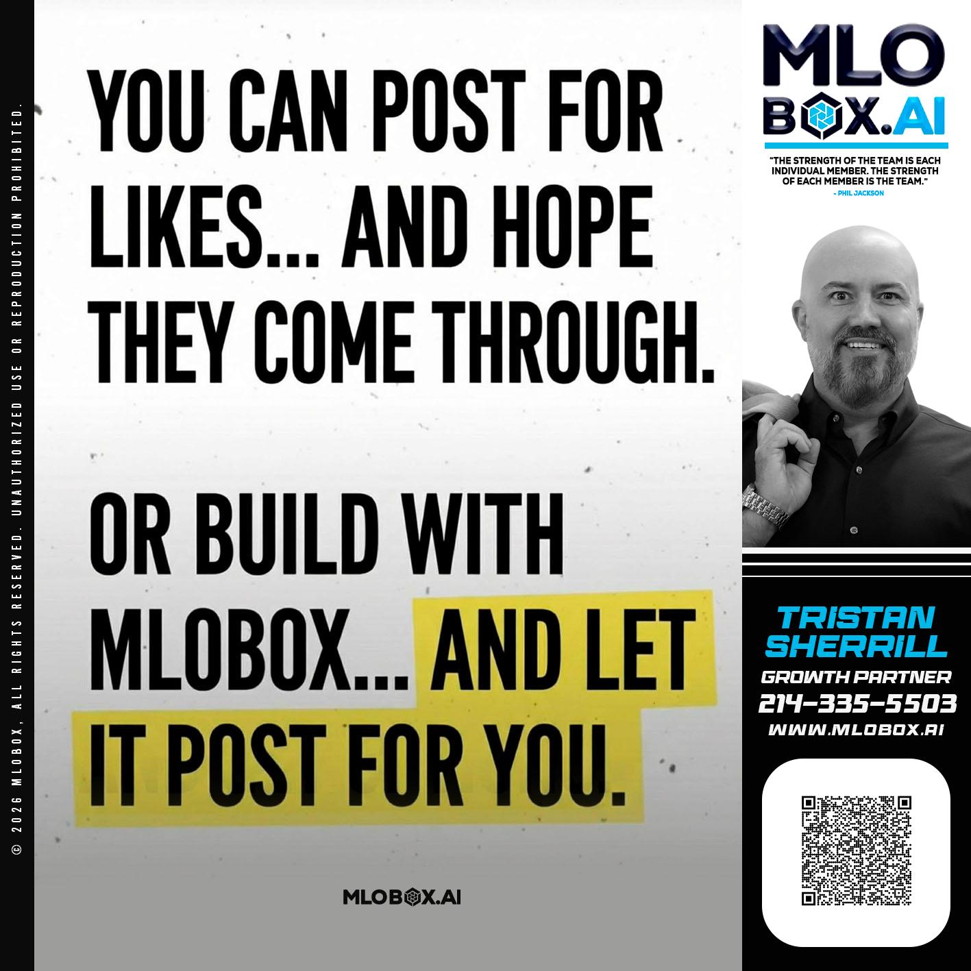 you can post - Tristan Sherrill -Branch Manager