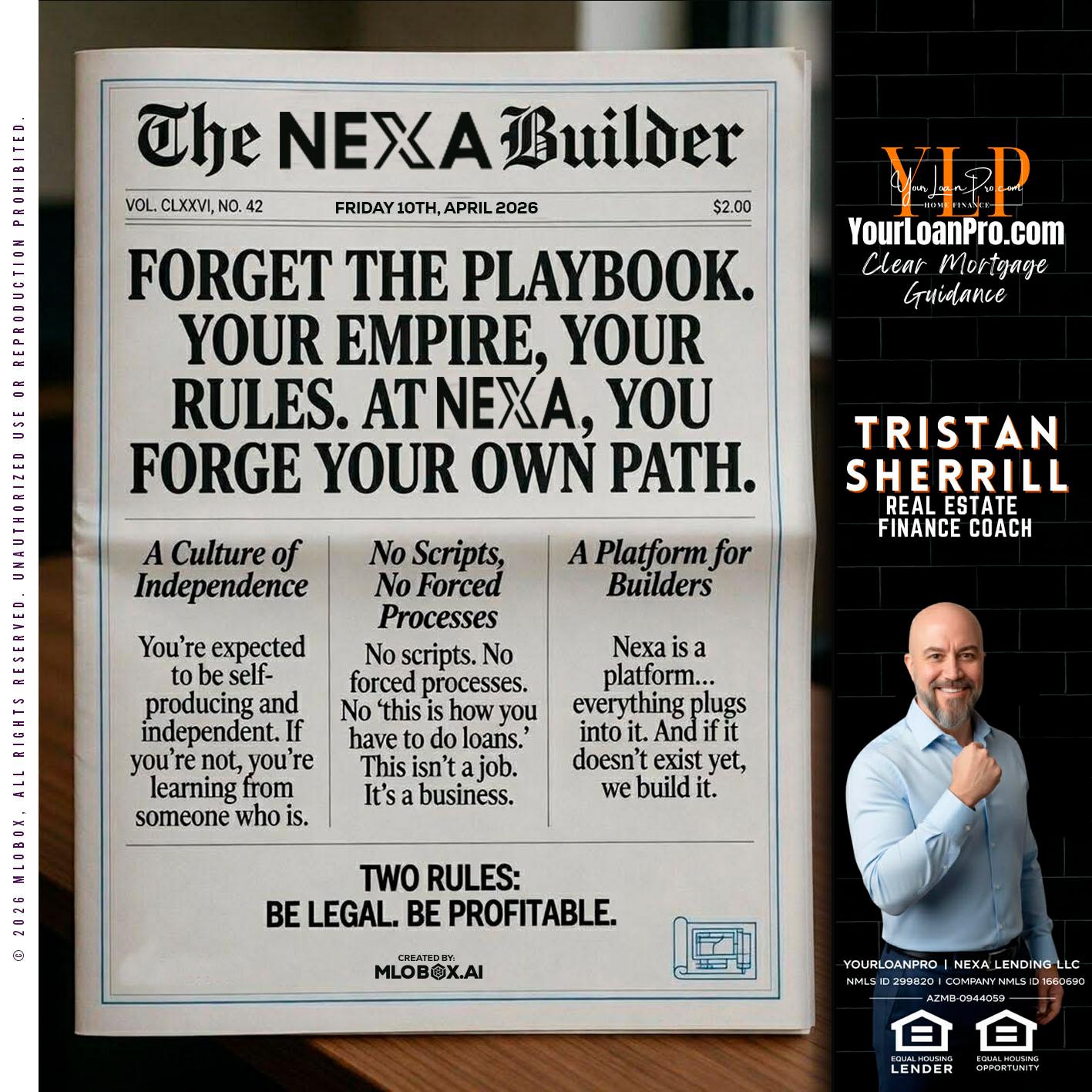 THE NEXA BUILDER - Tristan Sherrill -Branch Manager