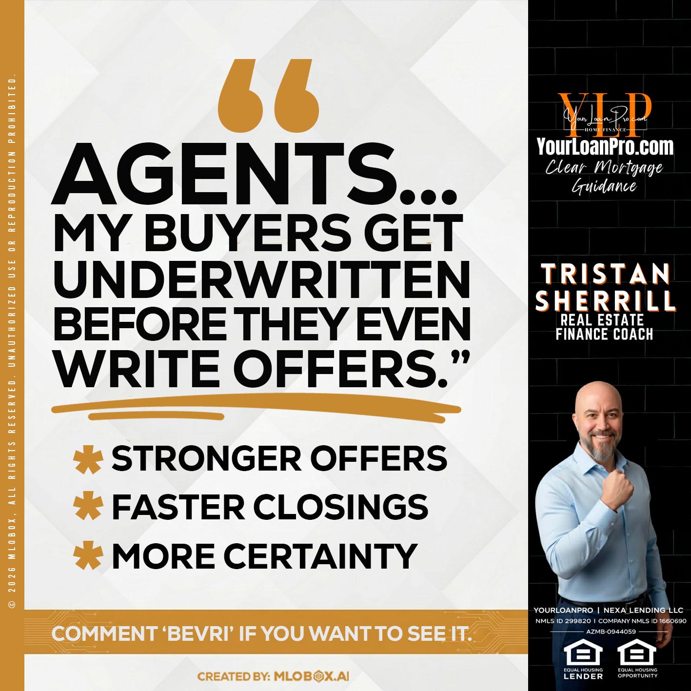agents - Tristan Sherrill -Branch Manager