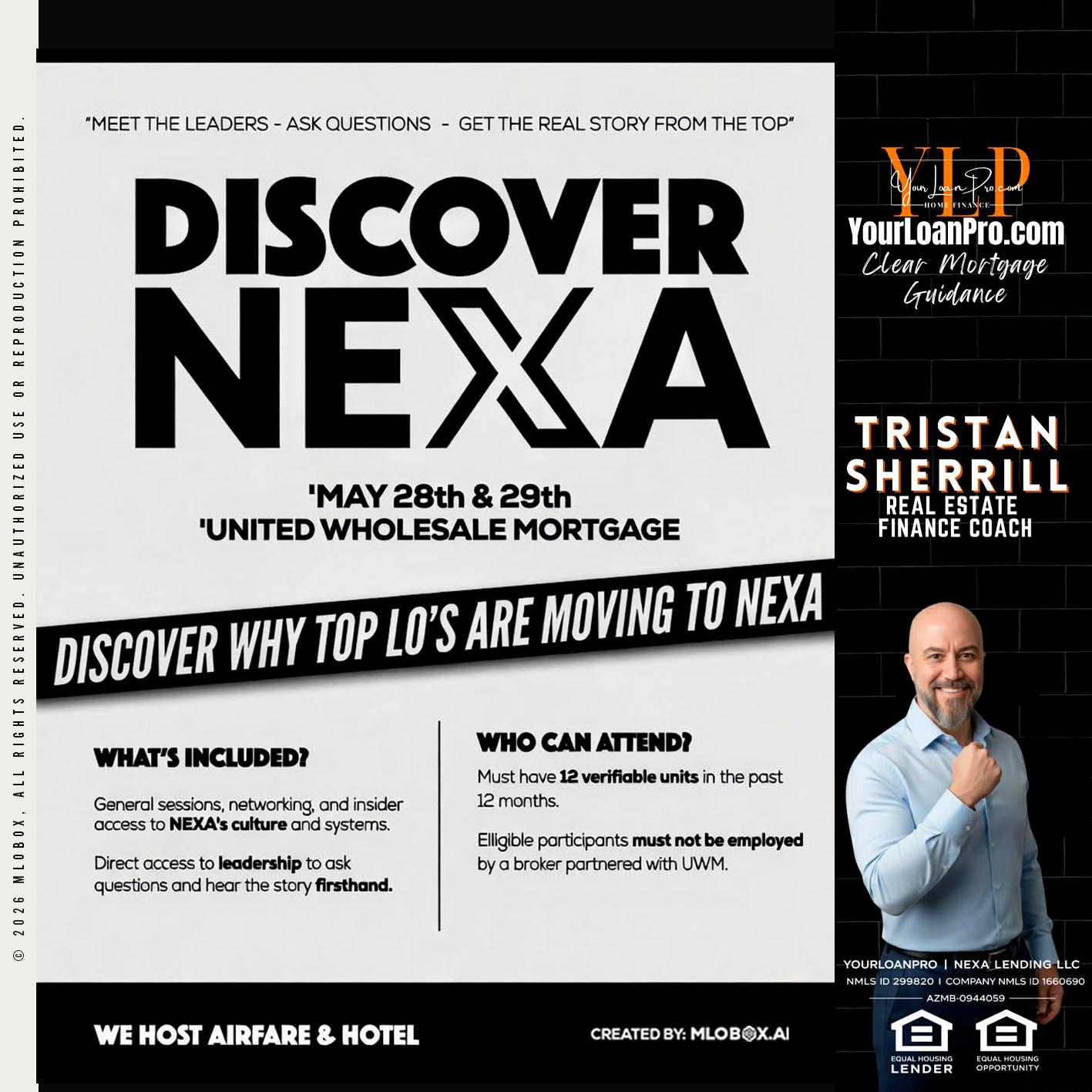 DISCOVER NEXA - Tristan Sherrill -Branch Manager
