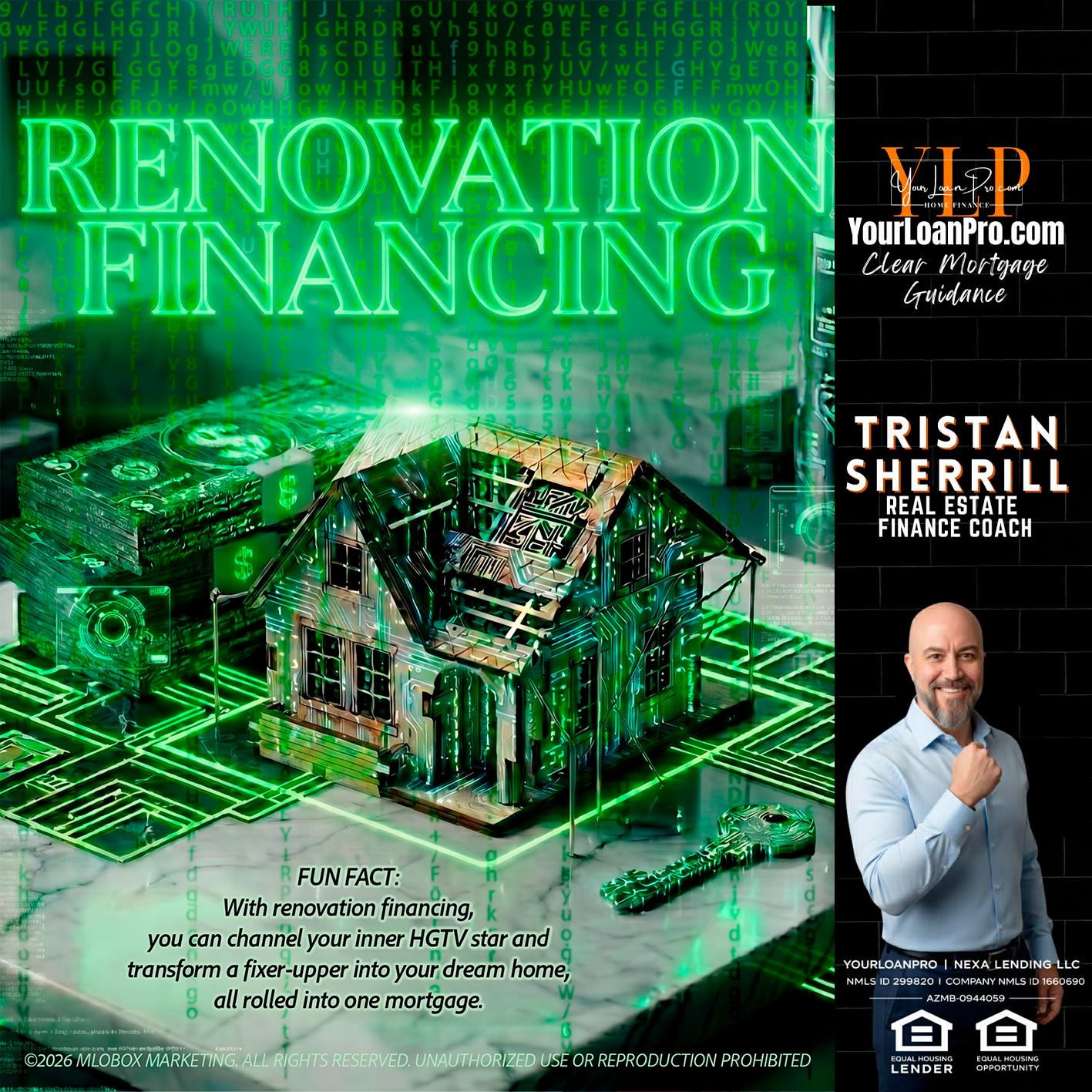 RENOVATION FINANCING - Tristan Sherrill -Branch Manager