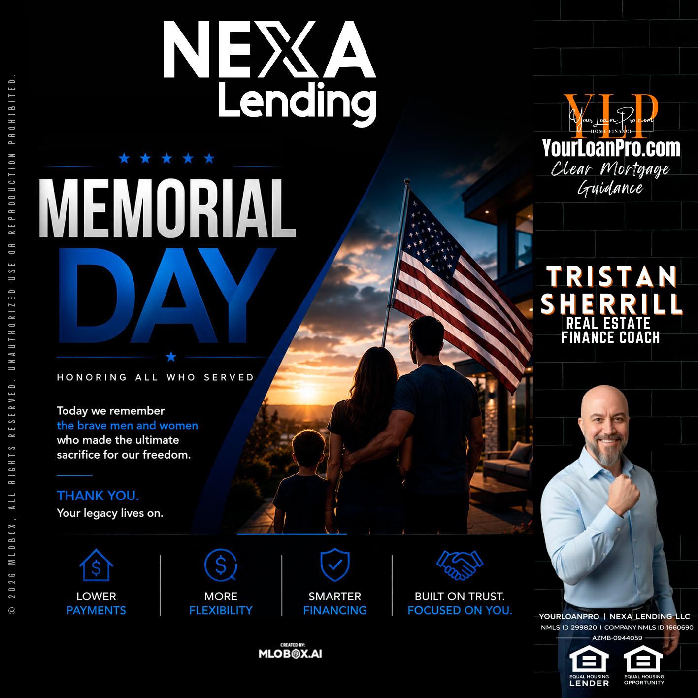 MEMORIAL DAY - Tristan Sherrill -Branch Manager