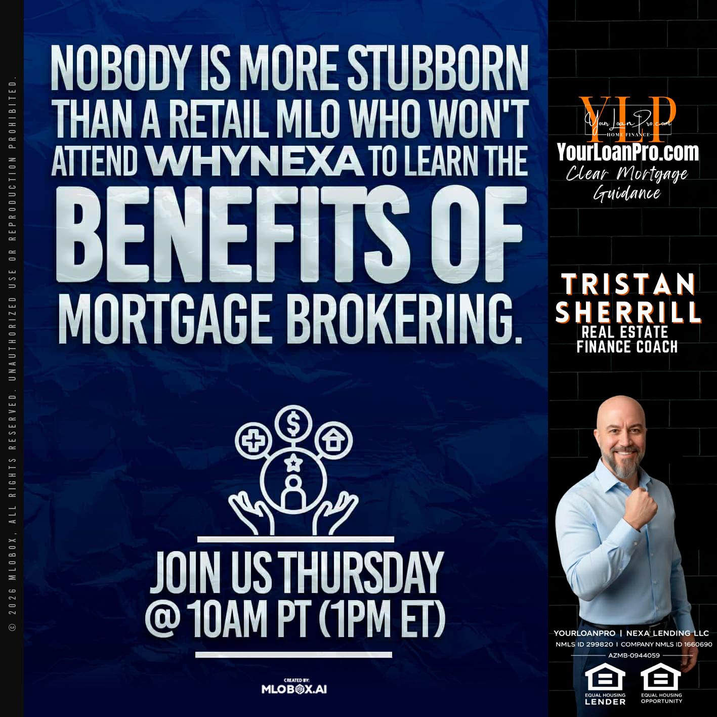 NOBODY IS MORE - Tristan Sherrill -Branch Manager
