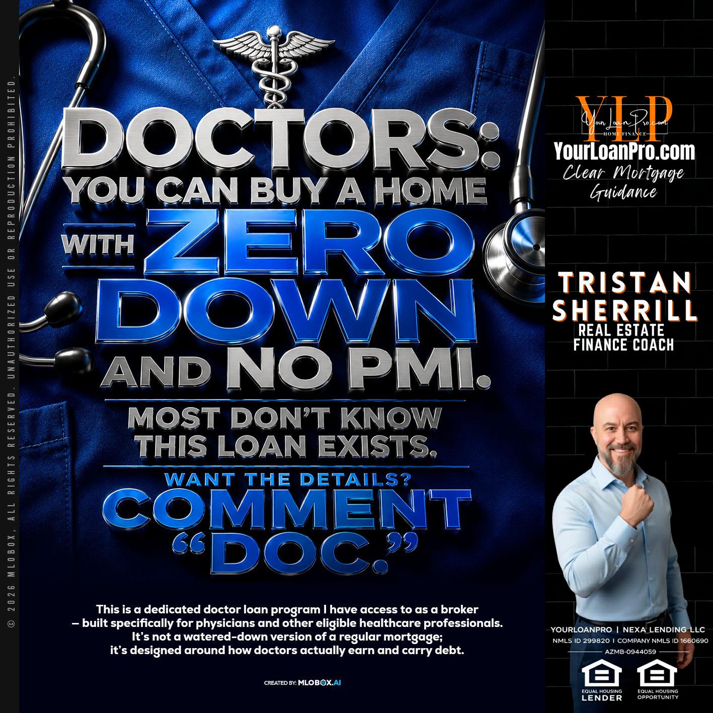DOCTORS YOU CAN BUY - Tristan Sherrill -Branch Manager