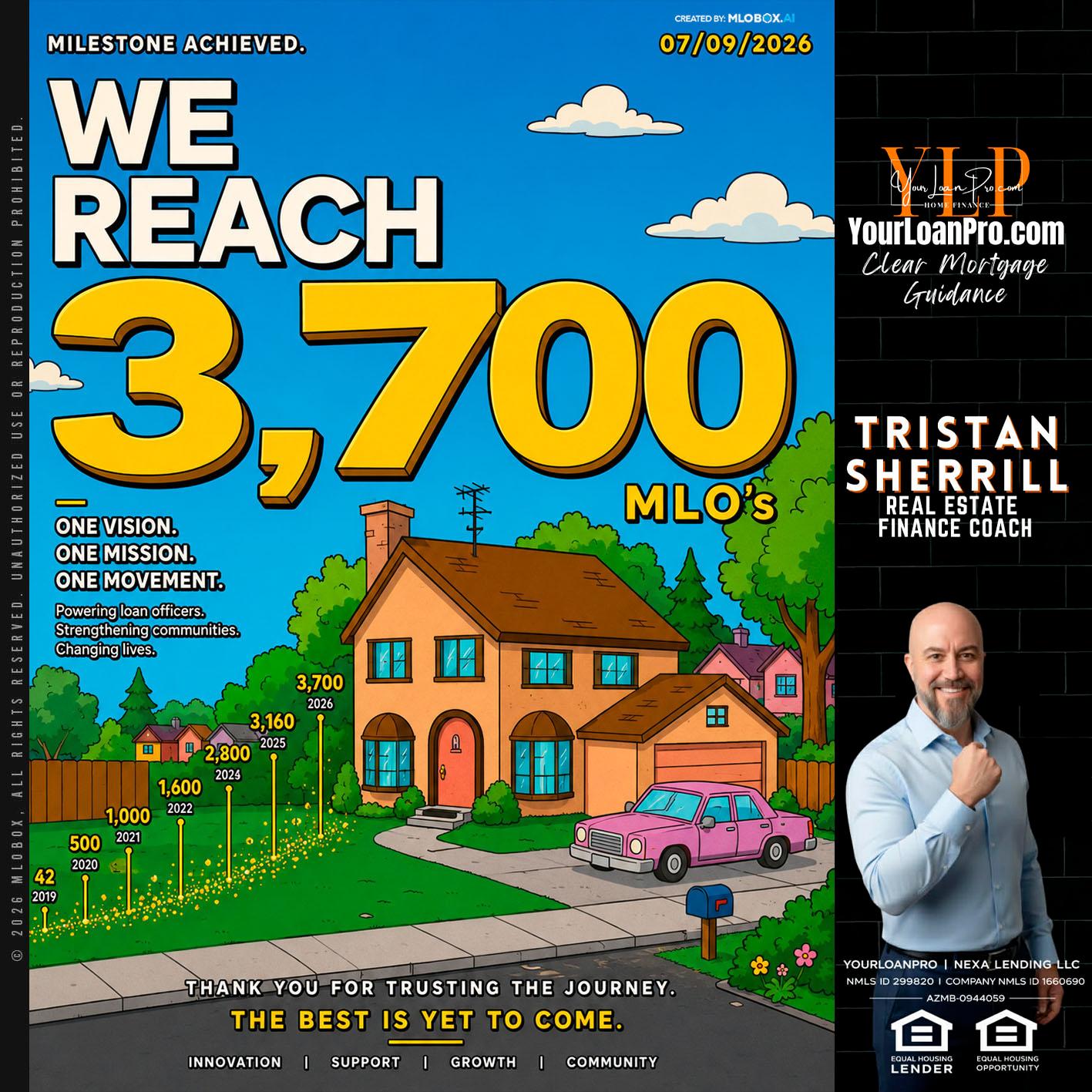 3,700 MLO's - Tristan Sherrill -Branch Manager