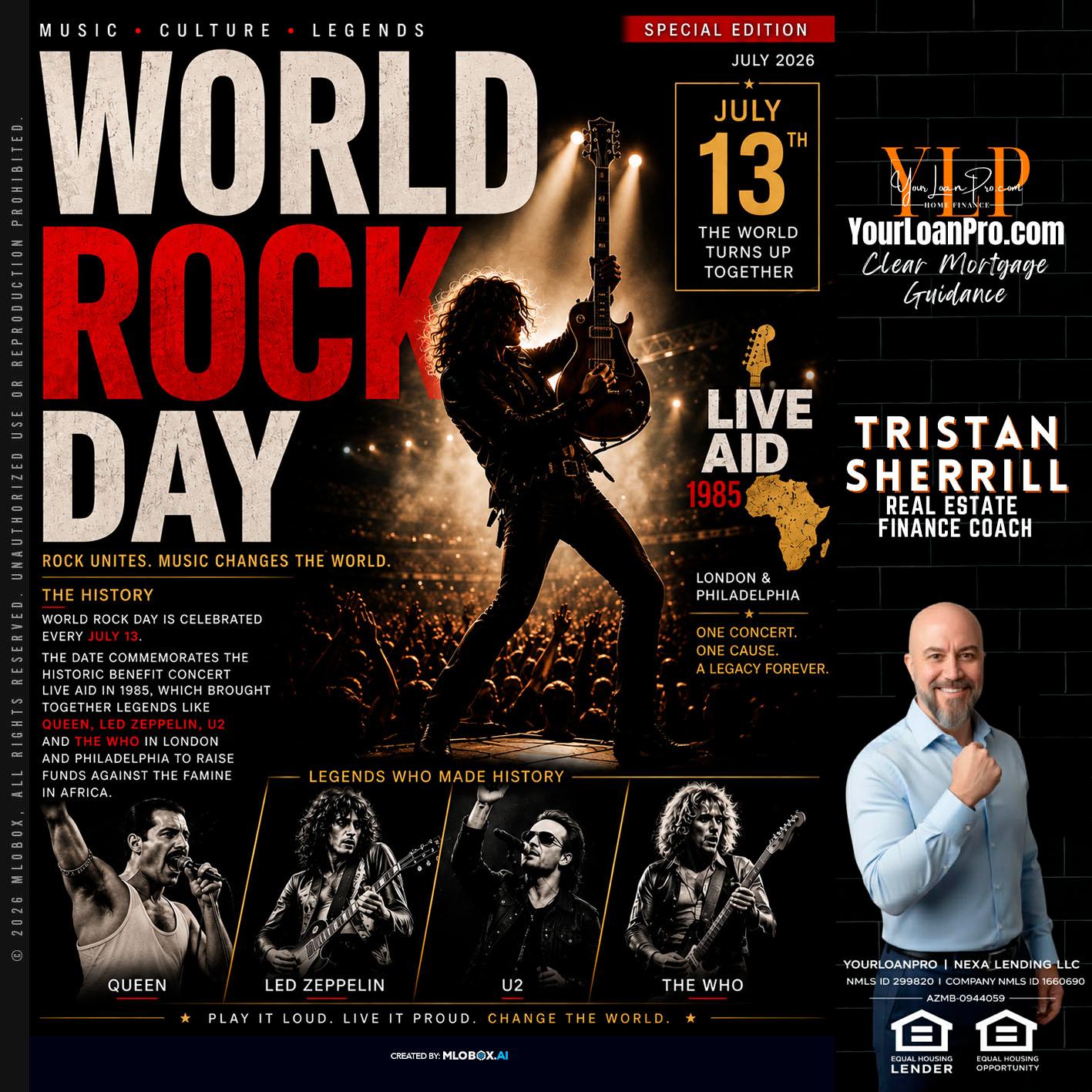 WORLD ROCK MUSIC DAY - Tristan Sherrill -Branch Manager