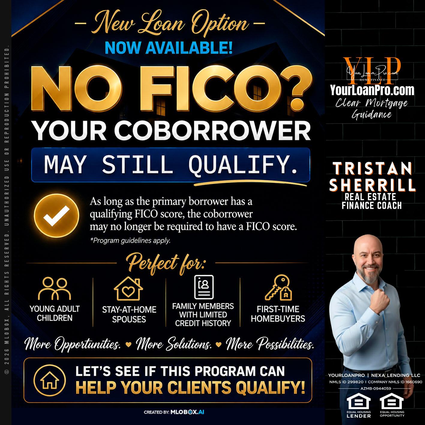 NO FICO - Tristan Sherrill -Branch Manager
