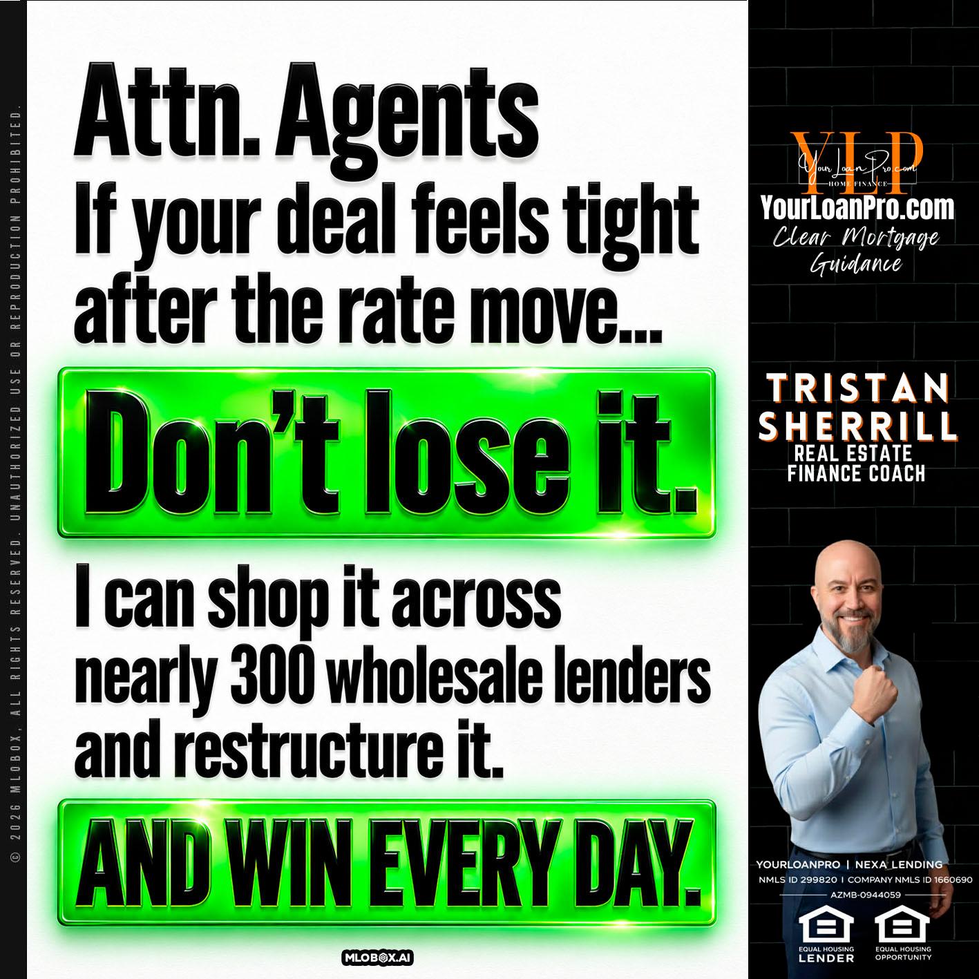attention agents - Tristan Sherrill -Branch Manager