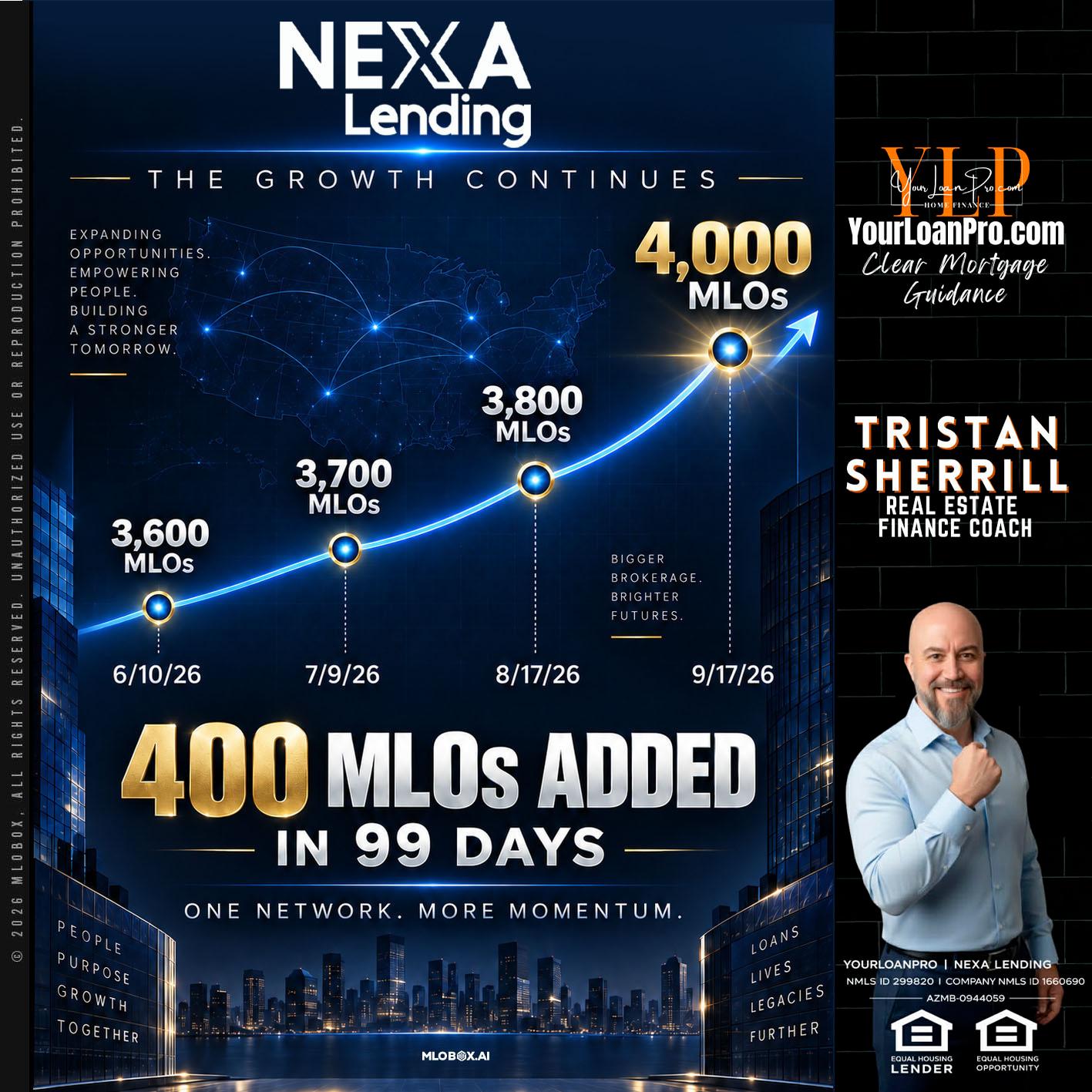 NEXA Lending 4000 MLOs - Tristan Sherrill -Branch Manager