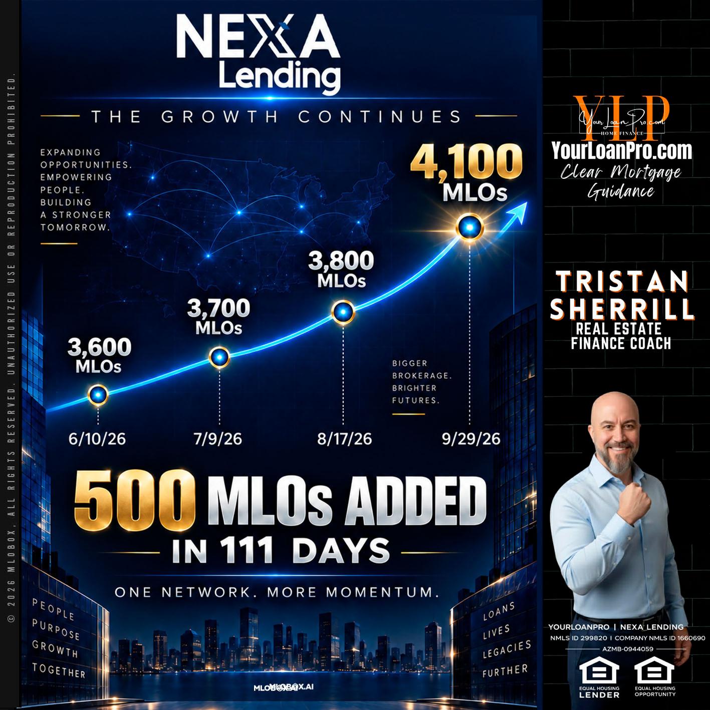 4,100 MLOs - Tristan Sherrill -Branch Manager