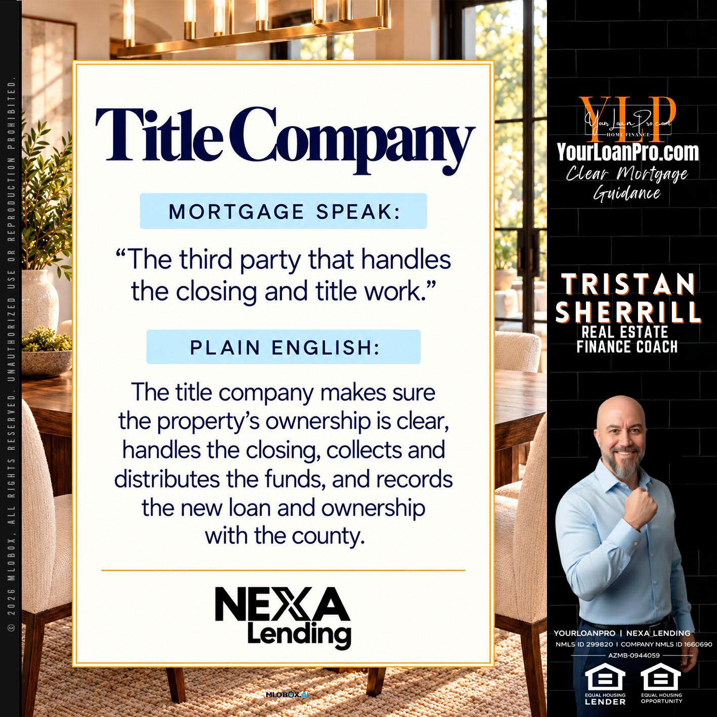 TITLE COMPANY - Tristan Sherrill -Branch Manager